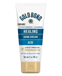Front of Gold Bond Ultimate Healing Hand Cream tube