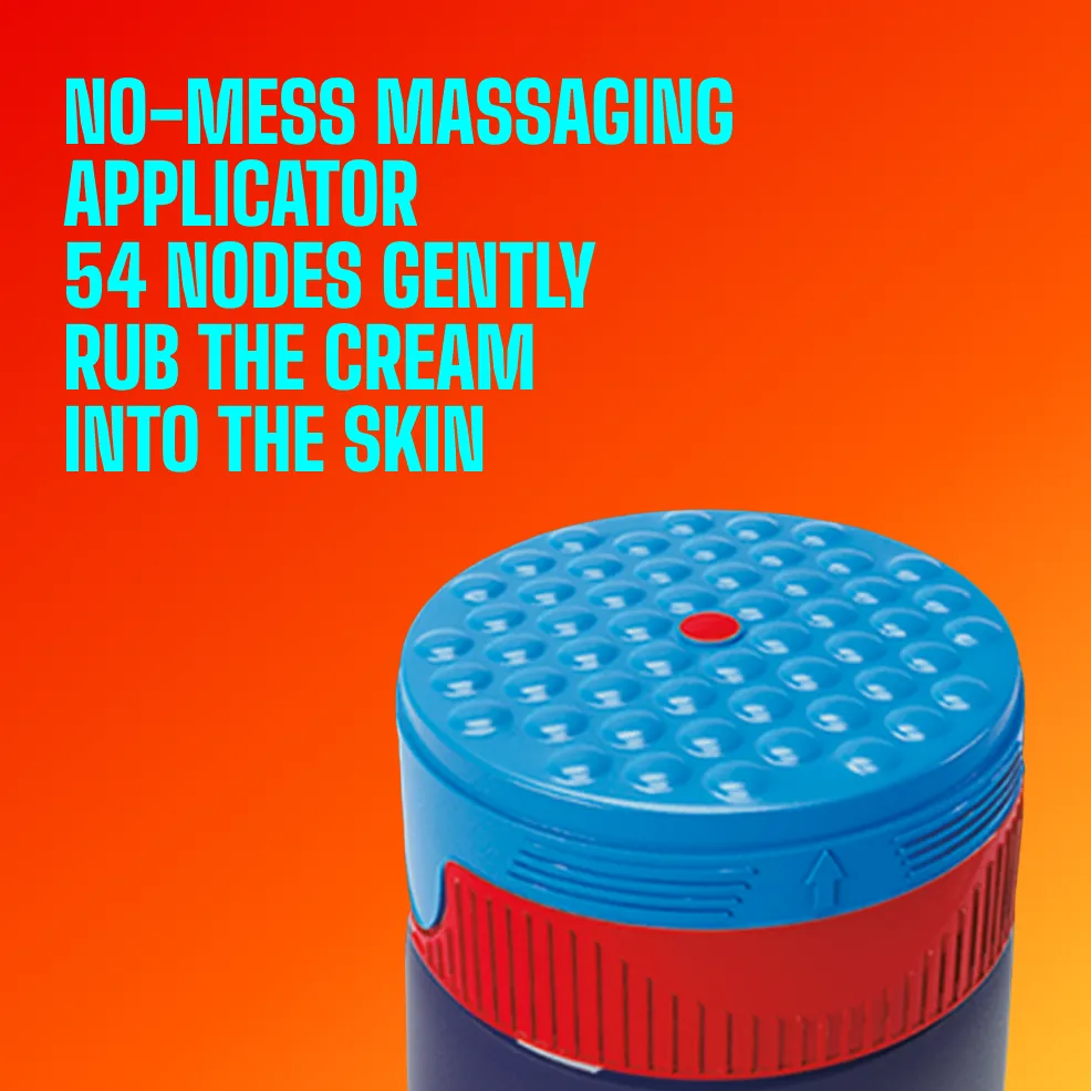Packaging of Icy Hot® PRO No Mess and product benefit statements.