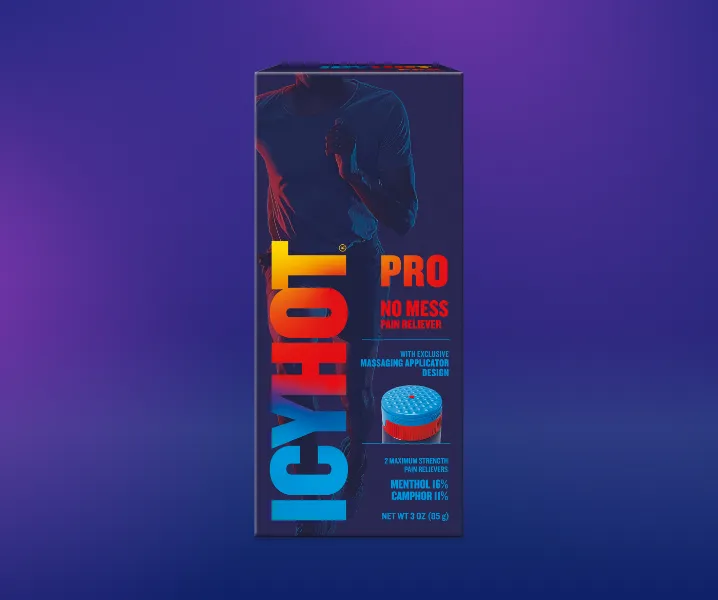 Icy Hot® PRO No Mess front of packaging.