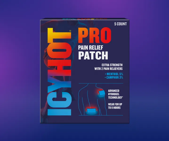 Icy Hot® PRO Patch front of packaging.
