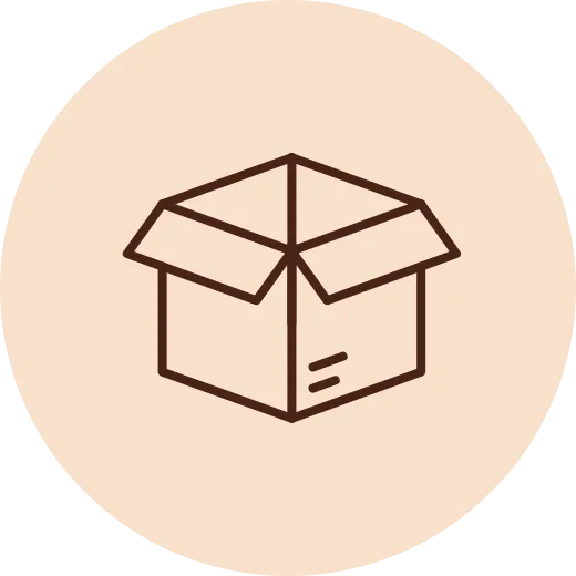 Icon of box ready to be shipped,