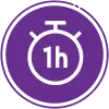 Icono «Actúa en 1 hora»